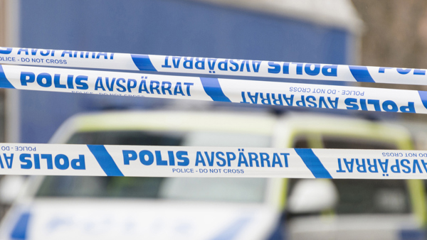 Bild på polisens avspärrningsband