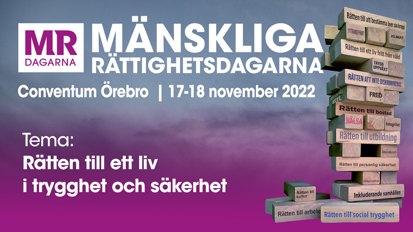 Informationsbild om mänskliga rättighetsdagarna 2022 i Örebro