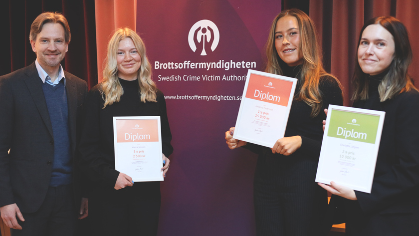 Bild på Anders Alenskär, Hanna Nilsson, Johanna Peterson och Charlotte Löfgren.